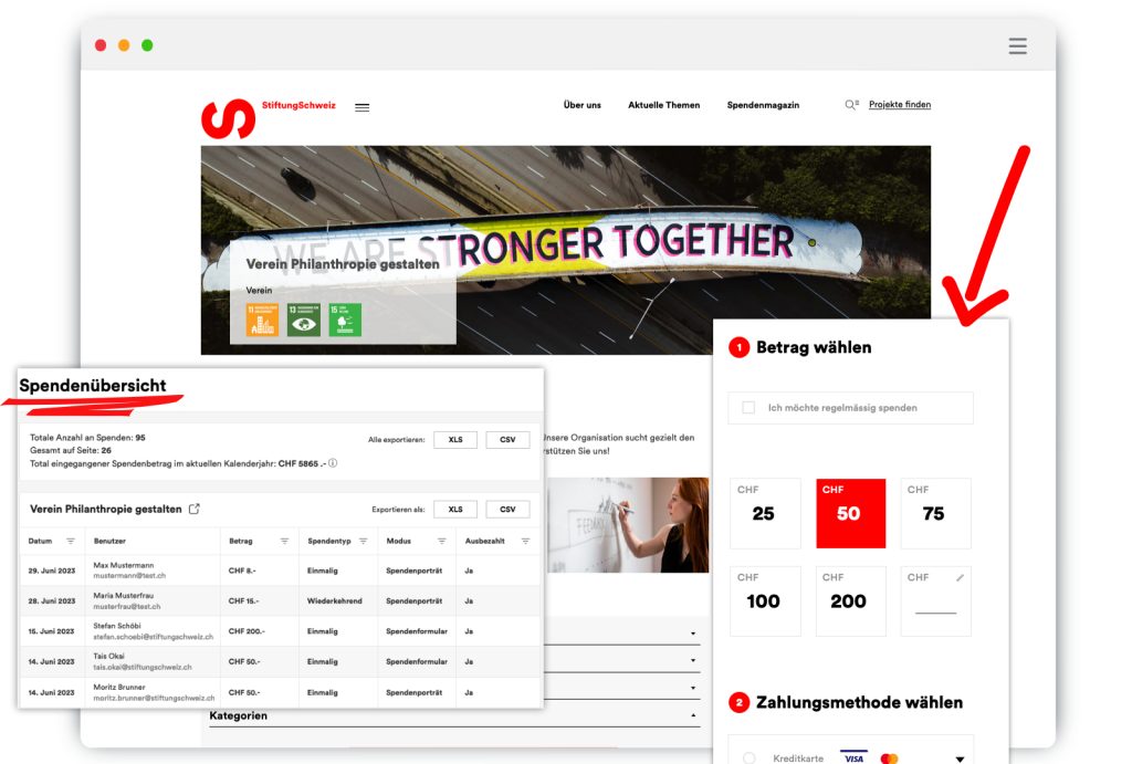Online Spenden-Tool Nummer 1: die Spendenplattform. 
