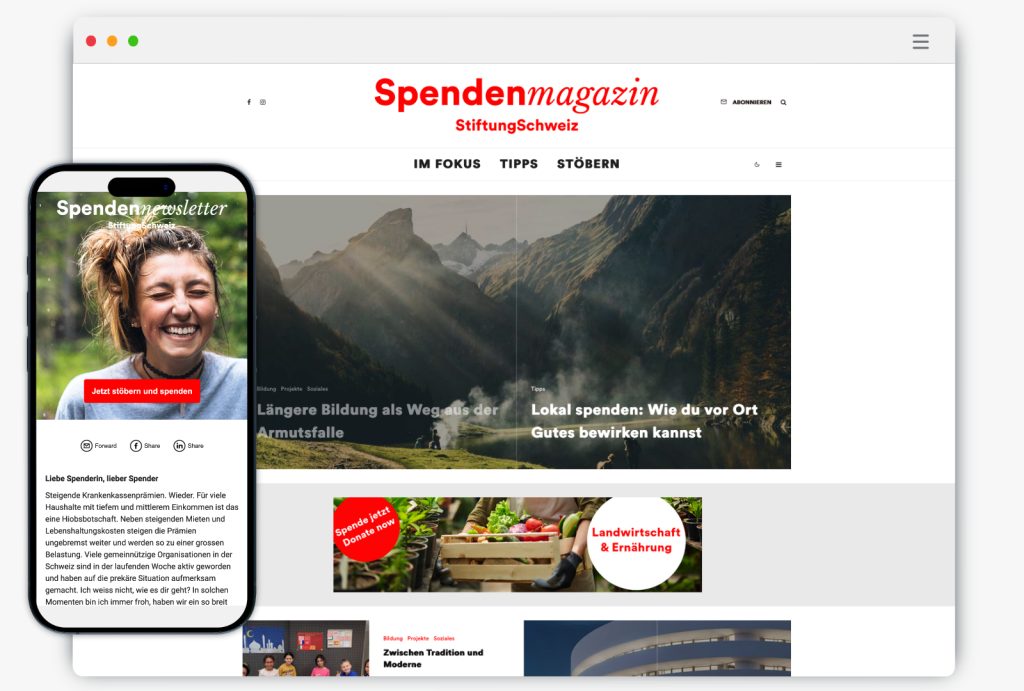 Online Spenden-Tool Nummer 4: das Spendenmagazin.